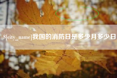 保定我国的消防日是多少月多少日