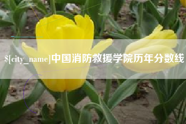 保定中国消防救援学院历年分数线