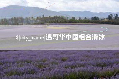 保定温哥华中国组合滑冰