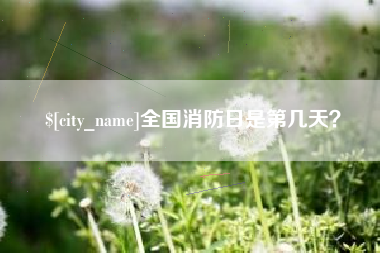 保定全国消防日是第几天？