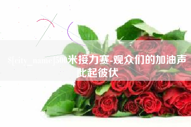 保定500米接力赛-观众们的加油声此起彼伏