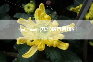 保定九宫格方向排列