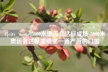 保定5000米奥运会达标成绩-5000米奥运会达标成绩是一道严苛的门槛