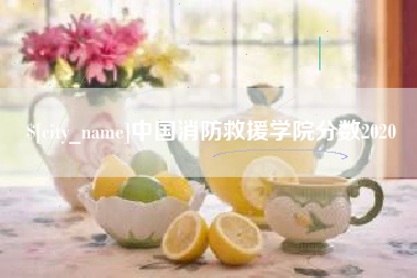 保定中国消防救援学院分数2020