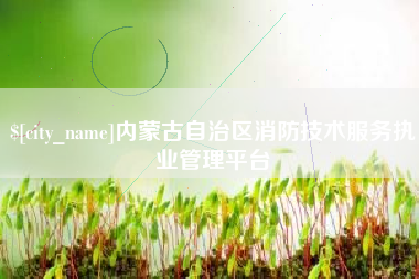 保定内蒙古自治区消防技术服务执业管理平台