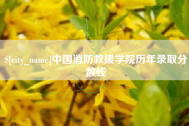 保定中国消防救援学院历年录取分数线