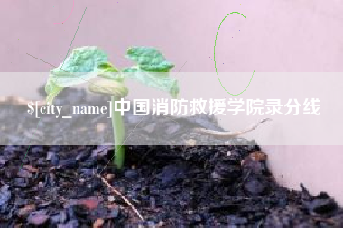 保定中国消防救援学院录分线