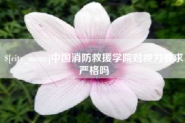 保定中国消防救援学院对视力要求严格吗