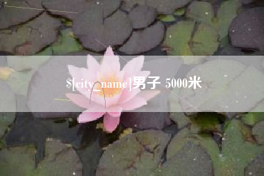 保定男子 5000米