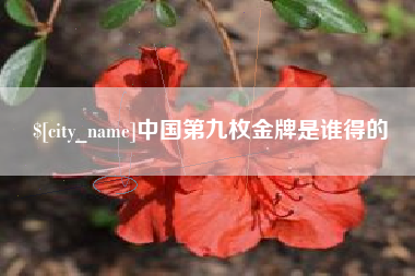 保定中国第九枚金牌是谁得的