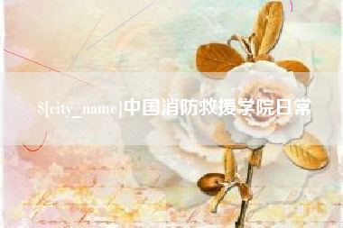 保定中国消防救援学院日常