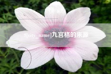 保定九宫格的来源