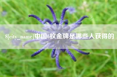 保定中国6枚金牌是哪些人获得的