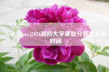 保定2024消防大学录取分数线公布时间