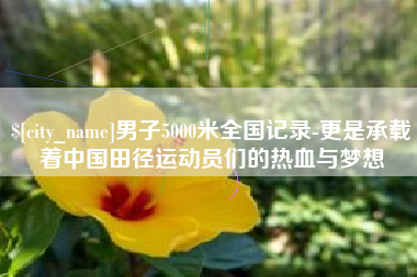 保定男子5000米全国记录-更是承载着中国田径运动员们的热血与梦想