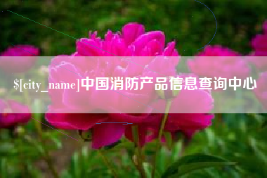 保定中国消防产品信息查询中心