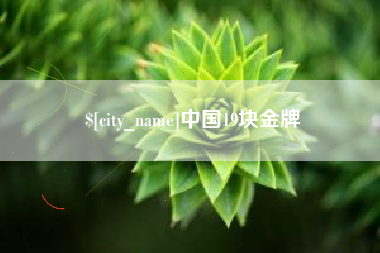 保定中国19块金牌