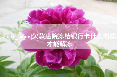 保定欠款法院冻结银行卡什么时候才能解冻