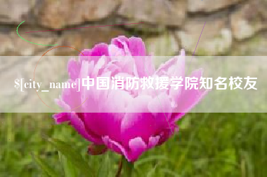 保定中国消防救援学院知名校友