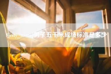 保定男子五千米成绩标准是多少