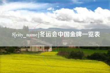 保定冬运会中国金牌一览表